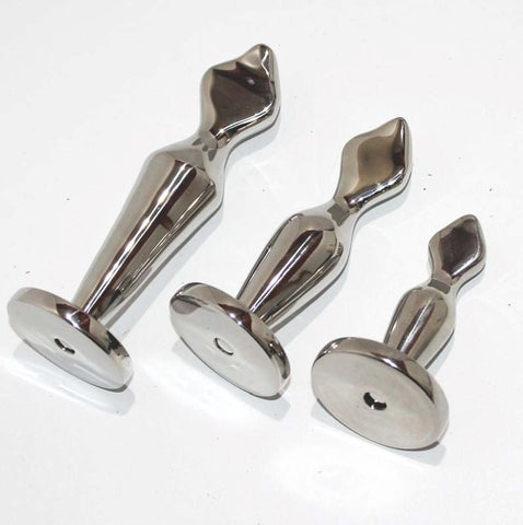 Oscars Prostate Probe Steel Pleasure Toy by Hell's Couture - Steel Sex Toys
