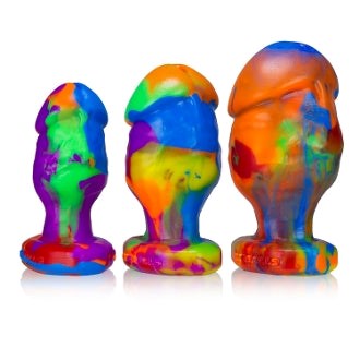 Oxballs Honcho 1-2-3 Butt Plug Rainbow - Butt Plugs