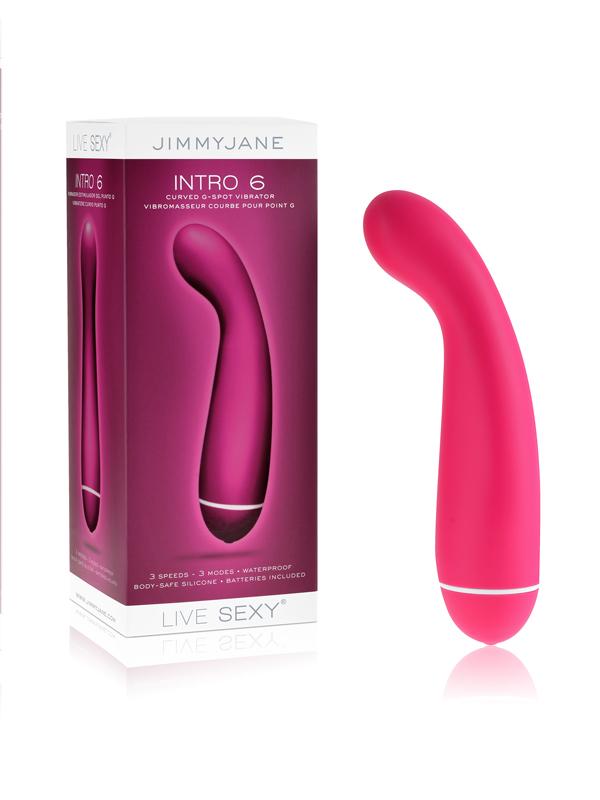 Jimmyjane INTRO 6 Silicone G-Spot Vibrator Pink - - G-Spot Vibrators