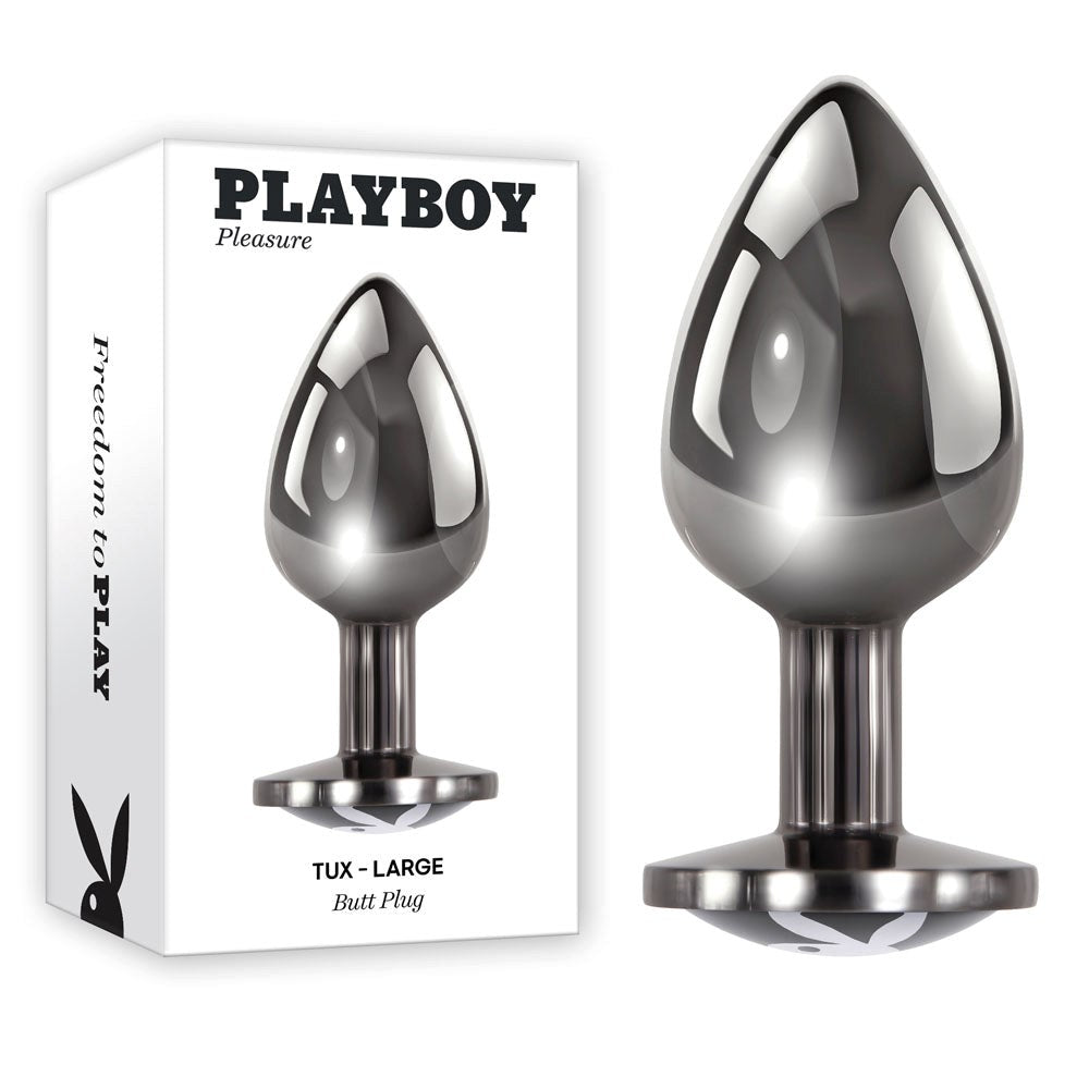 Playboy Pleasure Tux Body Safe Metal Butt Plug - Butt Plugs