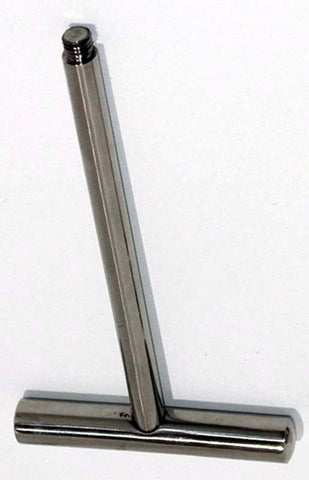 Pod Plunger Steel T-Bar Massager by Hell's Couture - Steel Sex Toys