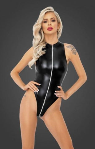 Powerwetlook Body with Front Zipper Her Fetish - Her Fetish