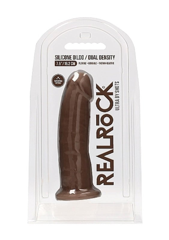 Realrock Ultra Silicone Dildo Brown - Realistic Dildos