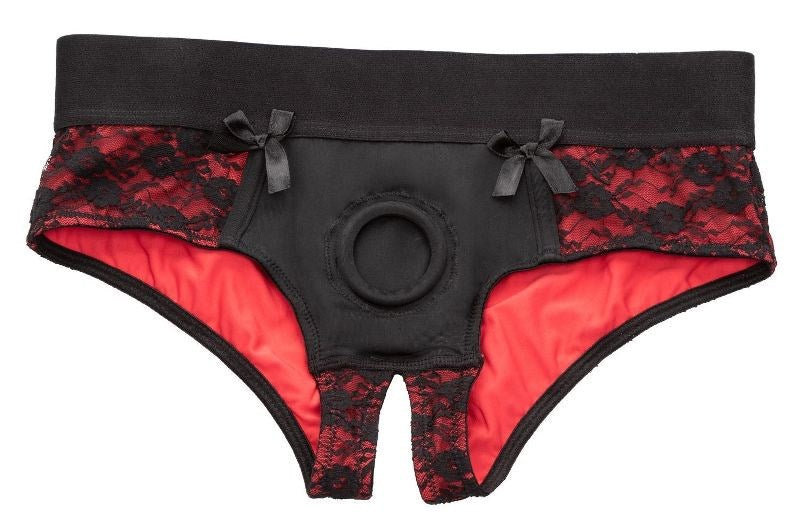 Scandal Crotchless Pegging Panty Set - Strap On Sextoys