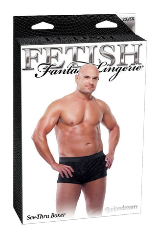 Fetish Fantasy Men's Fetish Play See-Thru Sexy Boxer - Mens Briefs And Boxers