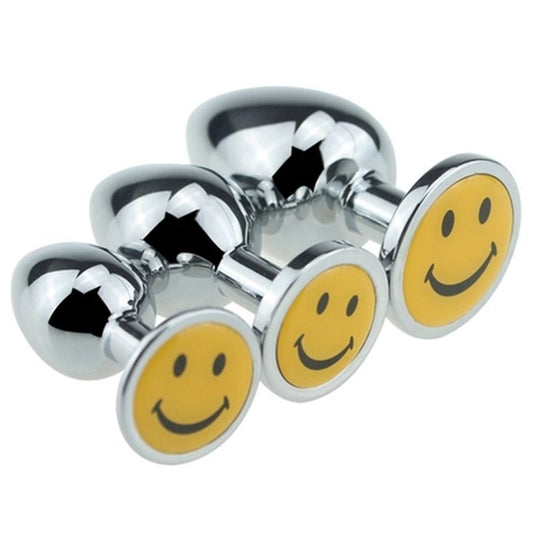 Smiling Face Steel Anal Plug