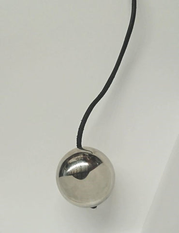 Steel Jiggle Ball with Cord by Hell's Couture - Love Eggs and Kegel Exercisers