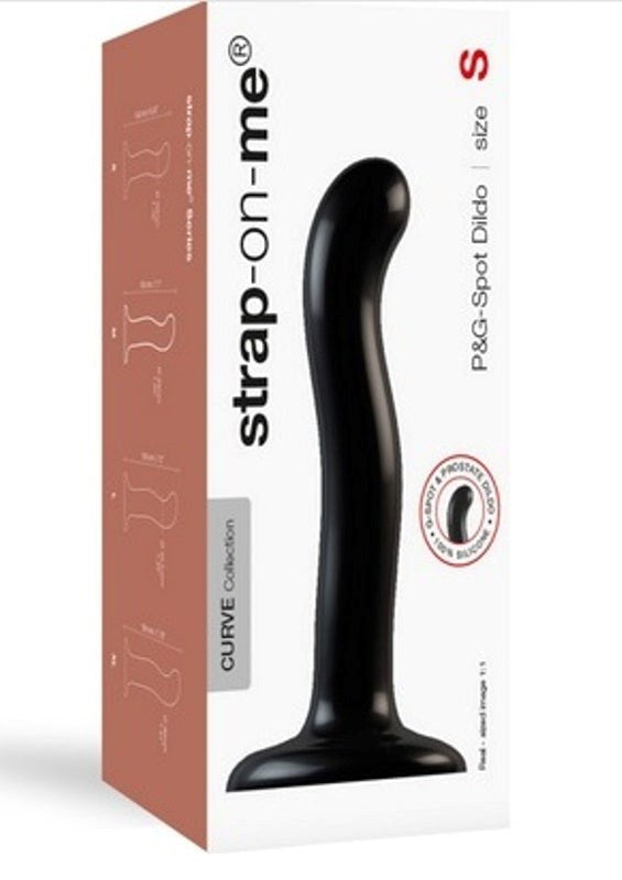 Strap-On-Me P & G Spot Dildo Black - Strap On Sextoys
