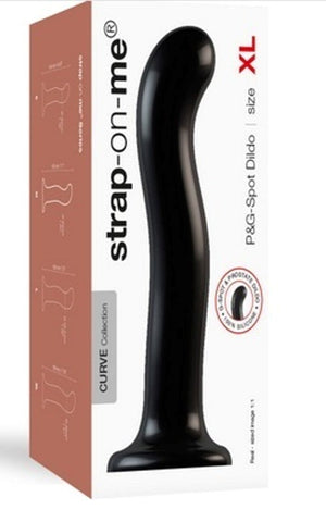 Black P&G Spot Silicone Dildo by Strap On Me - Strap On Sextoys