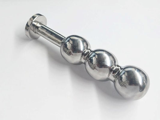Triple Ripple Steel Butt Plug