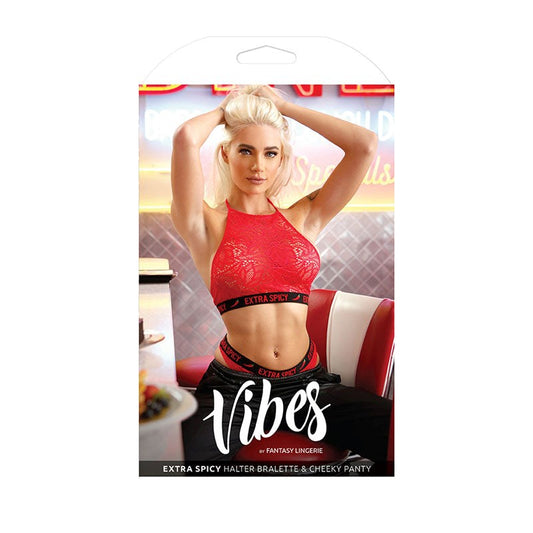 VIBES EXTRA SPICY Halter Bralette & Panty