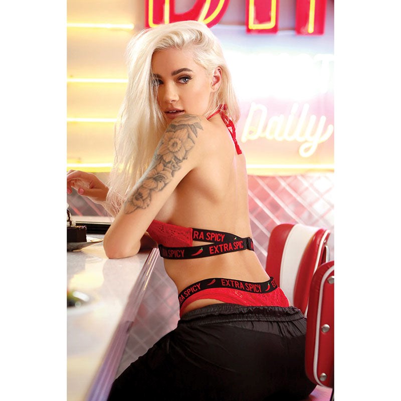 VIBES EXTRA SPICY Halter Bralette & Panty - Bras and Bra Sets
