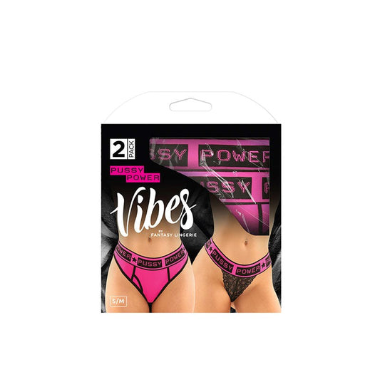 Pussy Power Brief & Thong by Fantasy Lingerie - Bras and Bra Sets