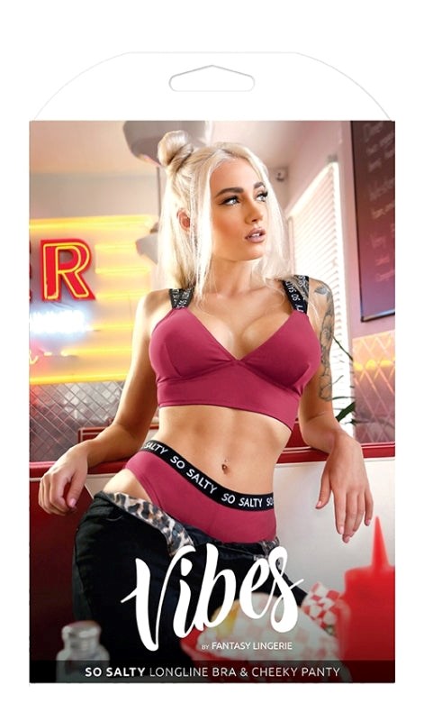 VIBES SO SALTY - Luxurious Longline Bra & Cheeky Panty Set