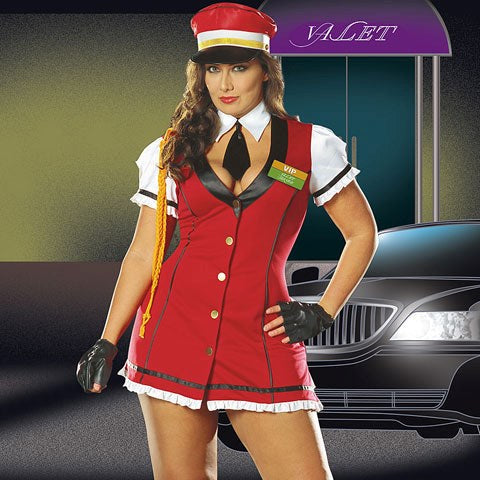 VIP Valet Service Costume by Dream Girl Lingerie - Fancy Dress Ups