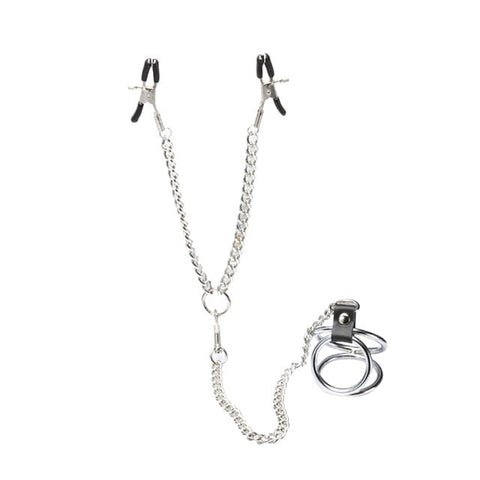 Welled Up Nipple Clamps & Cock Ring by BDStyle - Breast and Nipple Toys