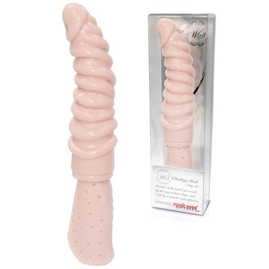 Winding Stick Grip Dildo Silicone Textured - Realistic Dildos