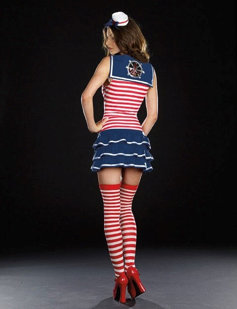 Nautical Allure - Dream Girl's Windy Sails Costume - Fancy Dress Ups