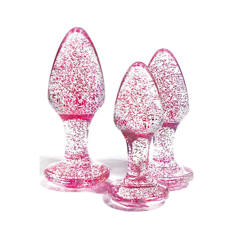 Glitter Gem Butt Plug Collection by Adam & Eve - Butt Plugs