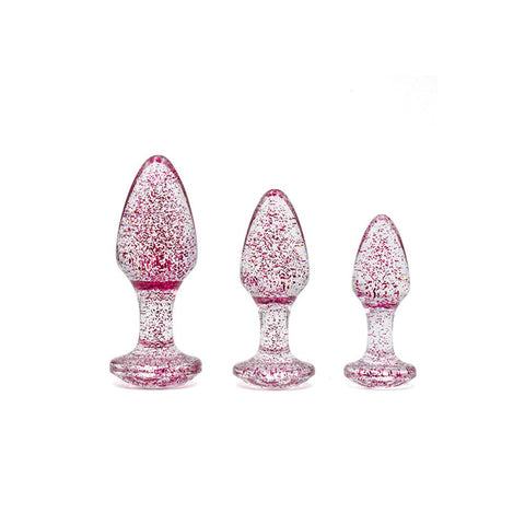 Glitter Gem Butt Plug Collection by Adam & Eve - Butt Plugs