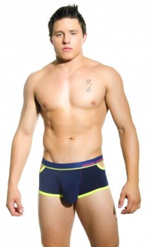 Almost Naked Quirk Boxer Navy by Andrew Christian - Jocks and G-Strings