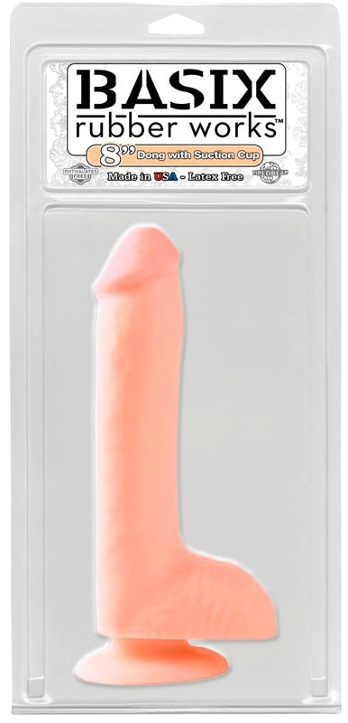 Basix Dong W/ Suction Cup 8 in. Flesh