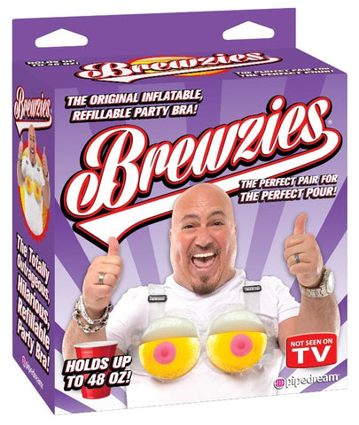 Brewzies Inflatable Novelty Bra by Pipedream Products - Fancy Dress Ups