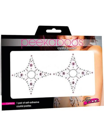 Crystal 4 Point Rhinestone Pasties by Xgen Products - Bras and Bra Sets