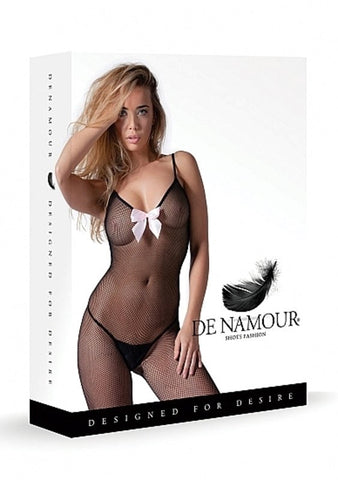 De Namour Sexy Bodystocking with Ribbon by Shots Toys - Body Stockings
