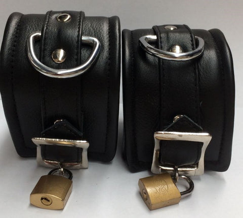 ErosLeather Wrist Cuffs by Hell's Couture - Cuffs and Restraints