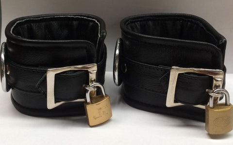 ErosLeather Wrist Cuffs by Hell's Couture - Cuffs and Restraints
