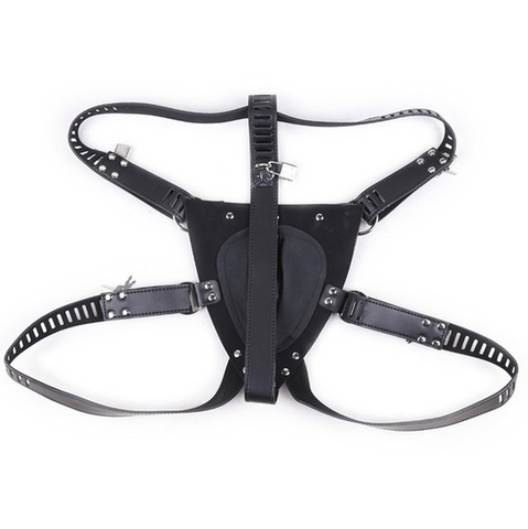 Faux Leather Male Chastity Pants by BDStyle - His Fetish