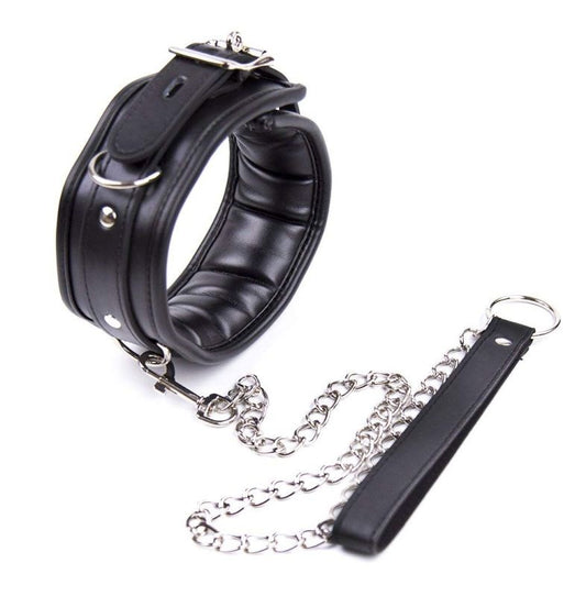 Fetters Thick and Padded Bondage Collar Light PVC