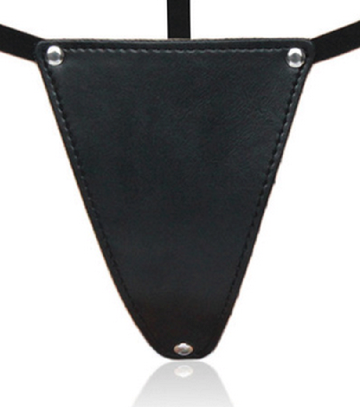 G-String Faux Leather Bikini Panty - Her Fetish