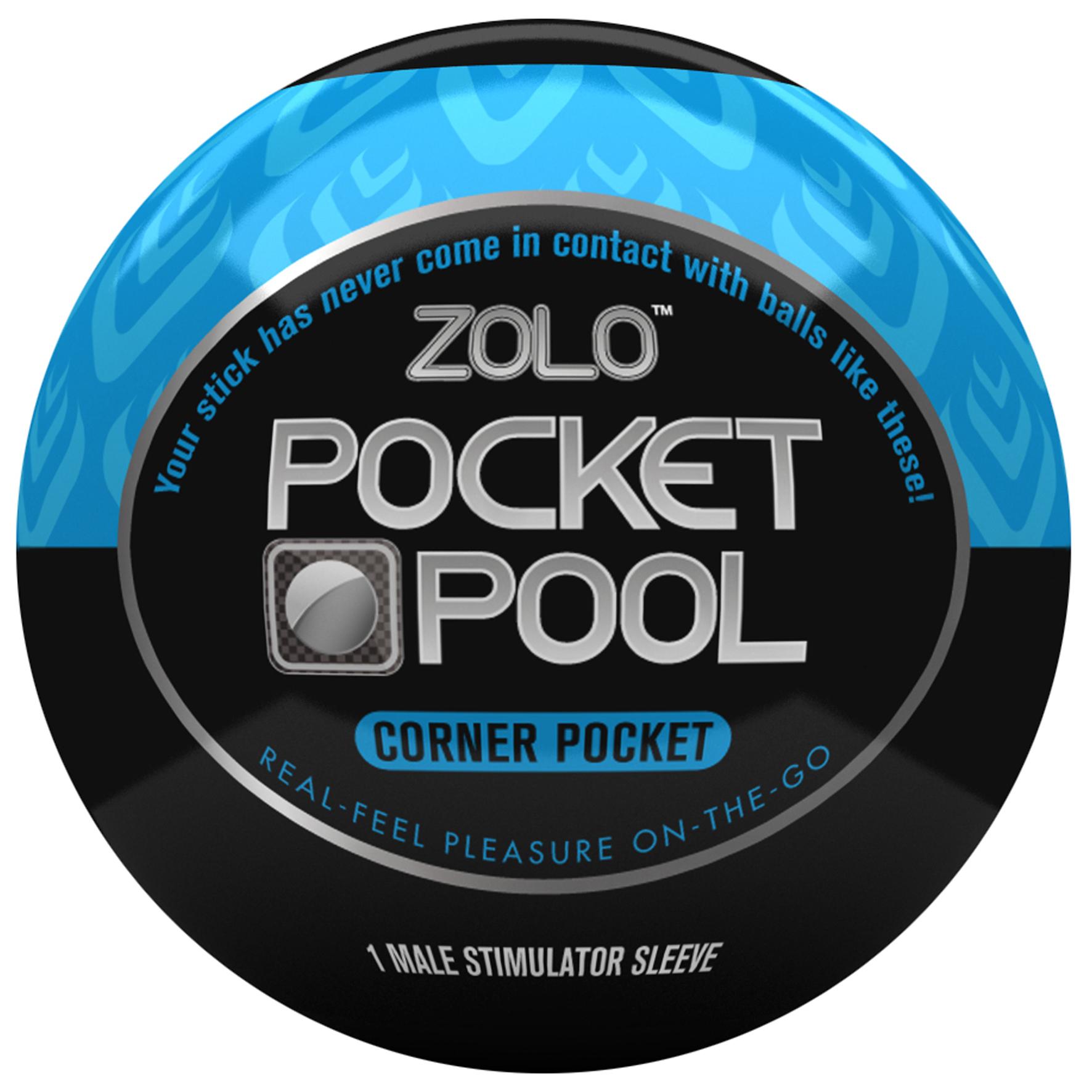 ZOLO Pocket Pool Corner Pocket Masturbator Sleeve - - Masturbators and Strokers