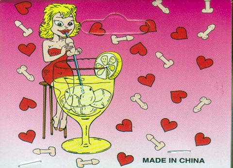 Jumbo Dickie Straw Adult Party Novelty by Hua Novelties - Bachelorette and Bucks