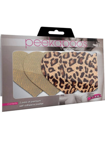 Jungle Fever Heart Nipple Pasties by Xgen Products - Bras and Bra Sets