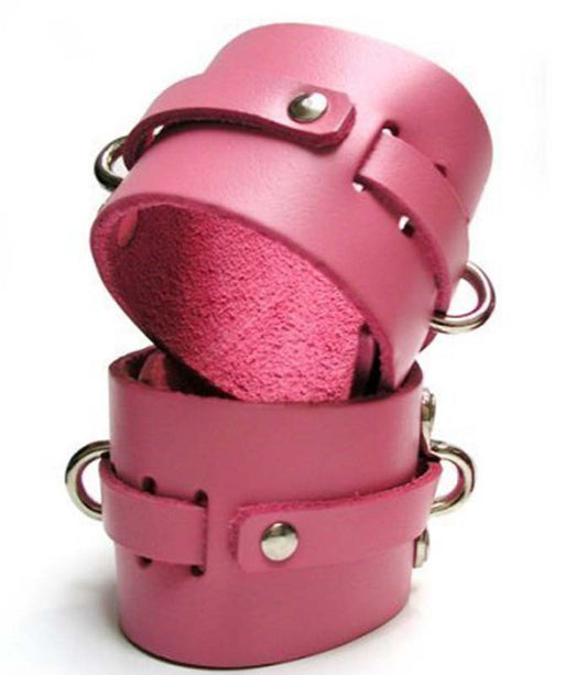 KinkLab Bound Leather Ankle Cuffs