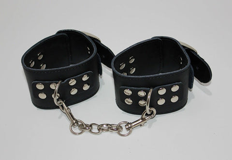 Wrist Restraints with Adjustable Buckle by Hell's Couture - Cuffs and Restraints