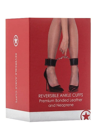 Ouch Reversible Ankle Cuffs by Shots Toys - Cuffs and Restraints