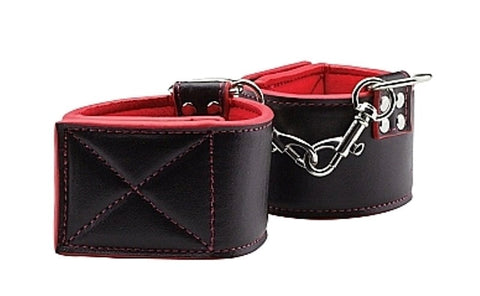 Ouch Reversible Ankle Cuffs by Shots Toys - Cuffs and Restraints