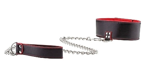 Ouch Reversible Collar with Leash by Shots Toys - Collars and Leads
