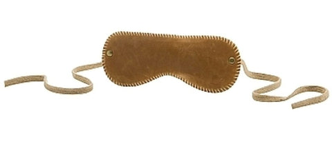 Ouch Eyemask Brown Bondage Blindfold by Shots Toys - Masks And Blindfolds