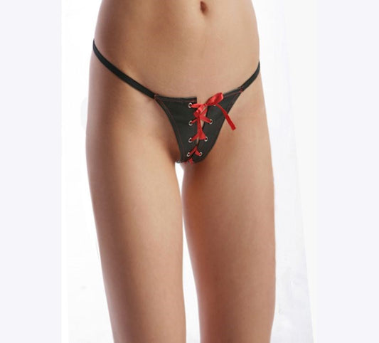 Sexy Panty With Red Silk Ties