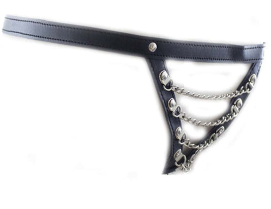 Sexy PU Panty with Front Chain by BDStyle - Her Fetish