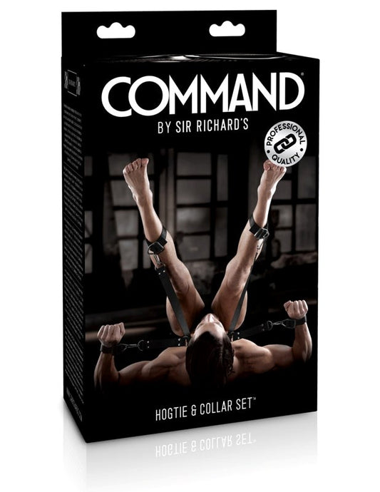Sir Richard's Command BDSM Hogtie and Collar Set - Cuffs and Restraints