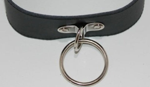 SirN Adjustable Bondage Collar Light PVC by BDStyle - Collars and Leads