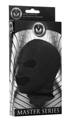 Spandex Bondage Hood With Eye Mouth Holes by XR Brands - Masks And Blindfolds