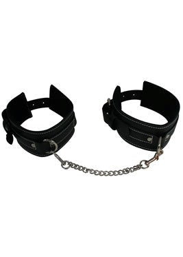 Edge Leather Ankle Restraints by Sportsheets - Cuffs and Restraints