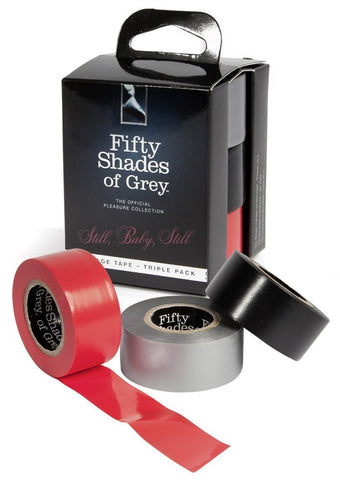 Still Baby Still Bondage Tape - Triple Pack by Lovehoney - Collars and Leads